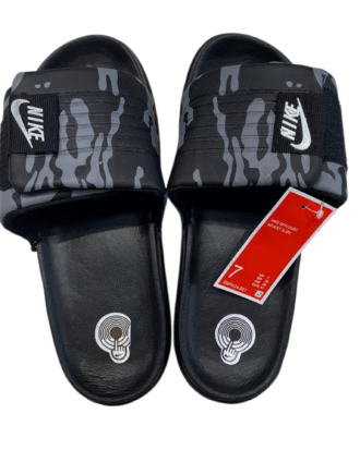 NIKE Black & Grey Sliders